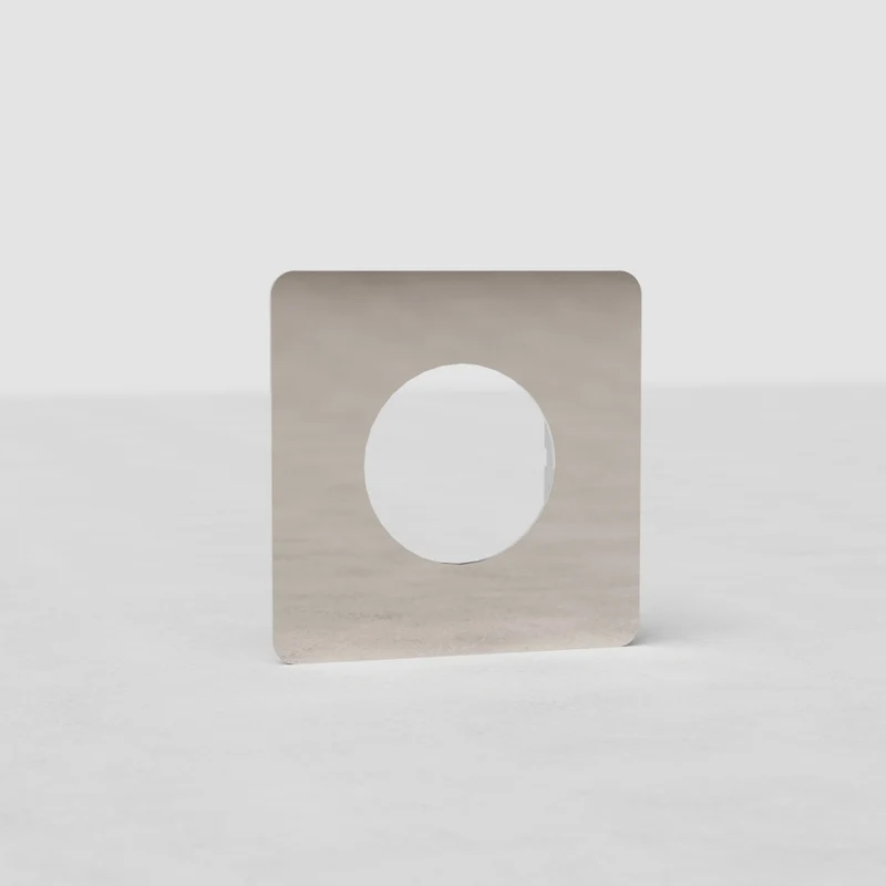 Kew Single Socket Plate - Polished Nickel