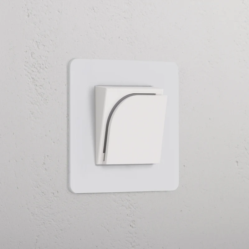 Kew Single Hotel Key Card Switch - Paintable | White