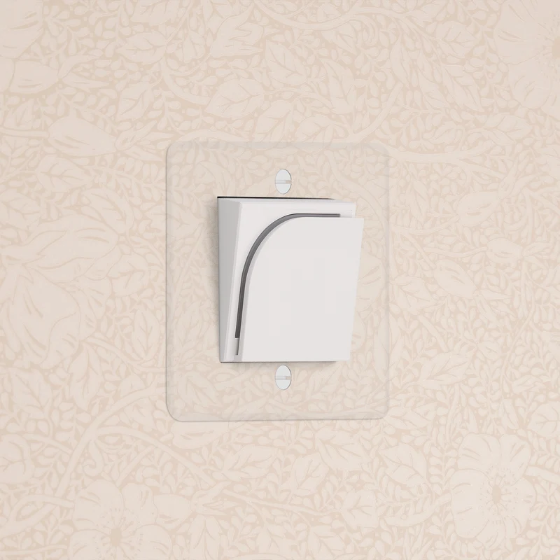 Kew Single Hotel Key Card Switch - Clear | White