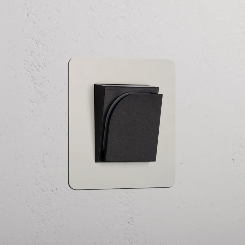 Kew Single Hotel Key Card Switch - Polished Nickel | Black
