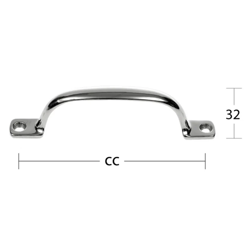 Lådhandtag 153A-115 Silver