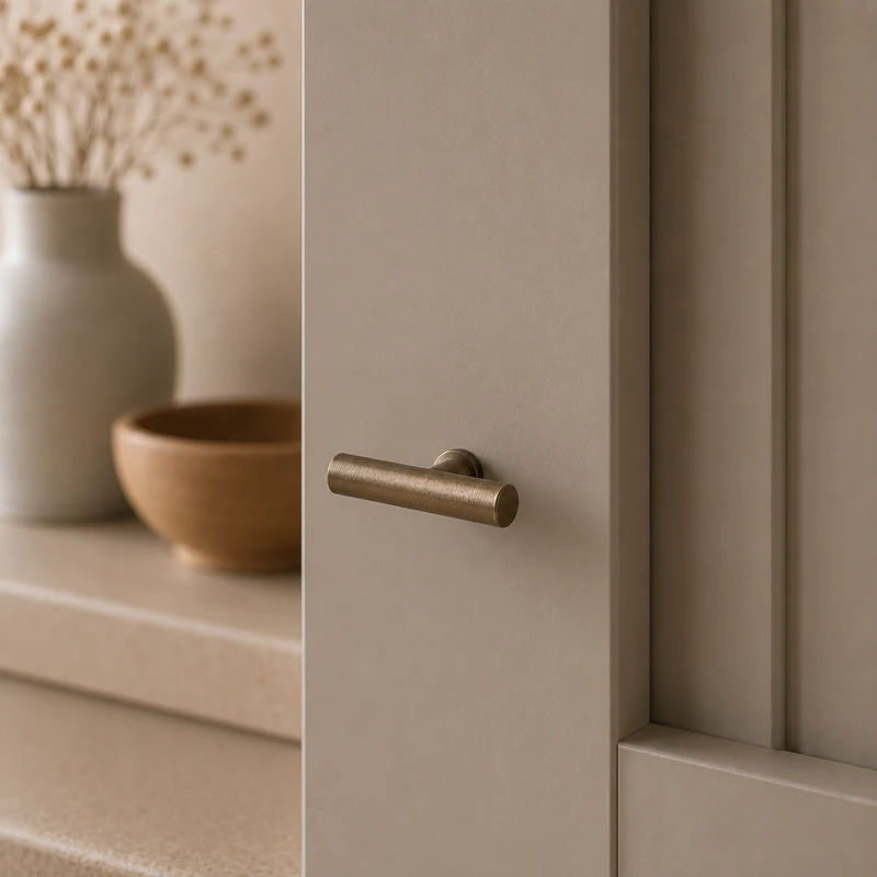 T-knopp i brons – klassisk design