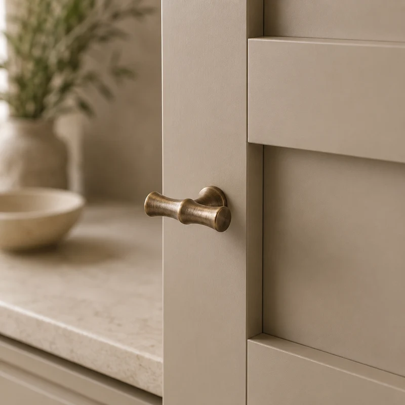 T-knopp i antik brons – klassisk design