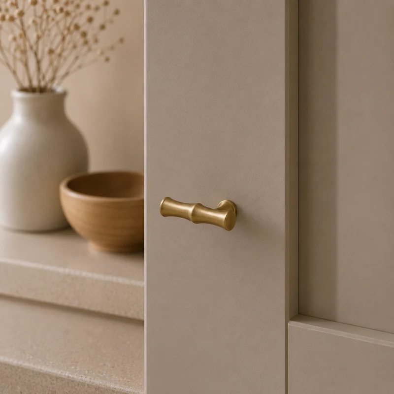 T-knopp i mässing – klassisk design