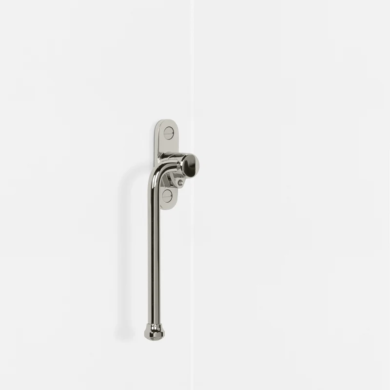 Southbank Lockable Casement Window Handle Left - Polished Nickel