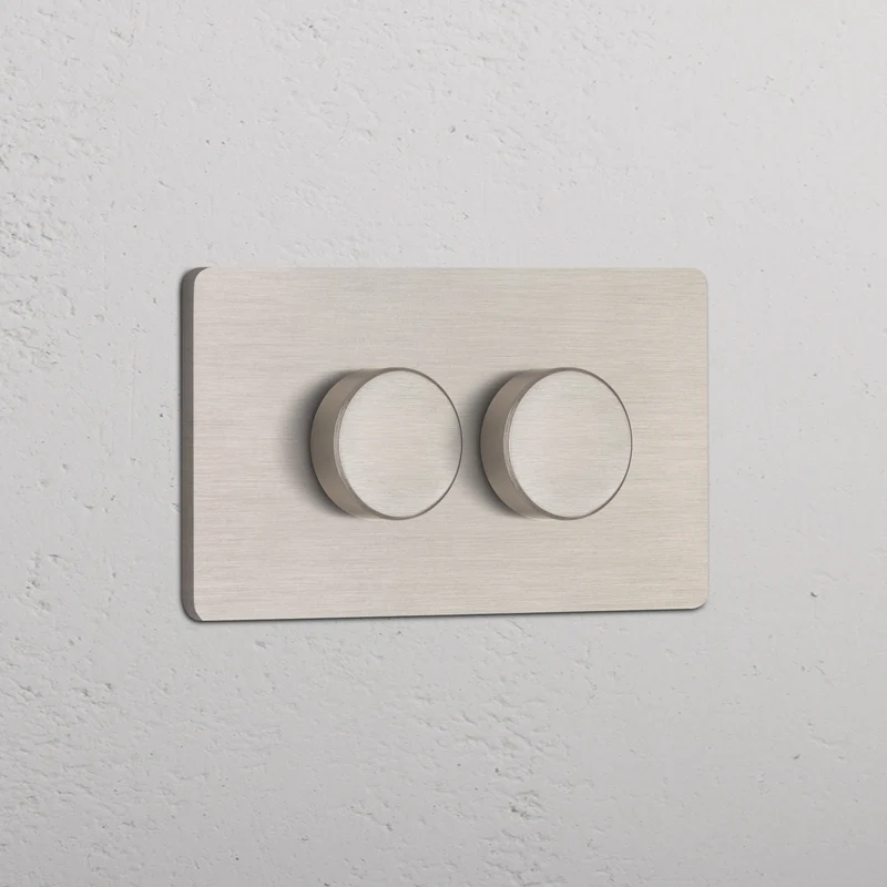 Grove 4-Module 2x Multiway Dimmer Switch – Satin Nickel