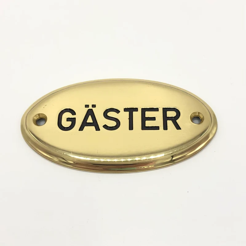 Skylt "GÄSTER"