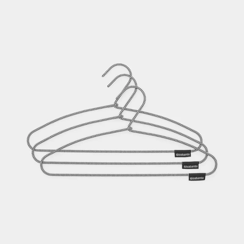 Galgar Soft Touch, set om 3 svart/vit