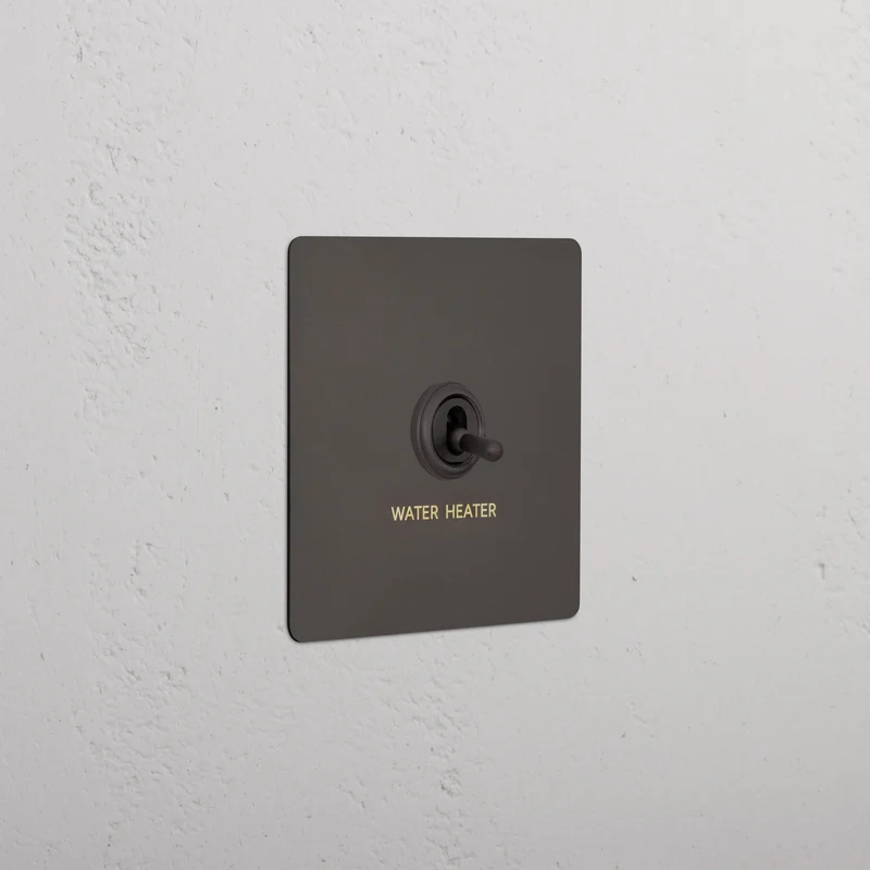 1G Double Pole Water Heater Toggle Switch - Bronze