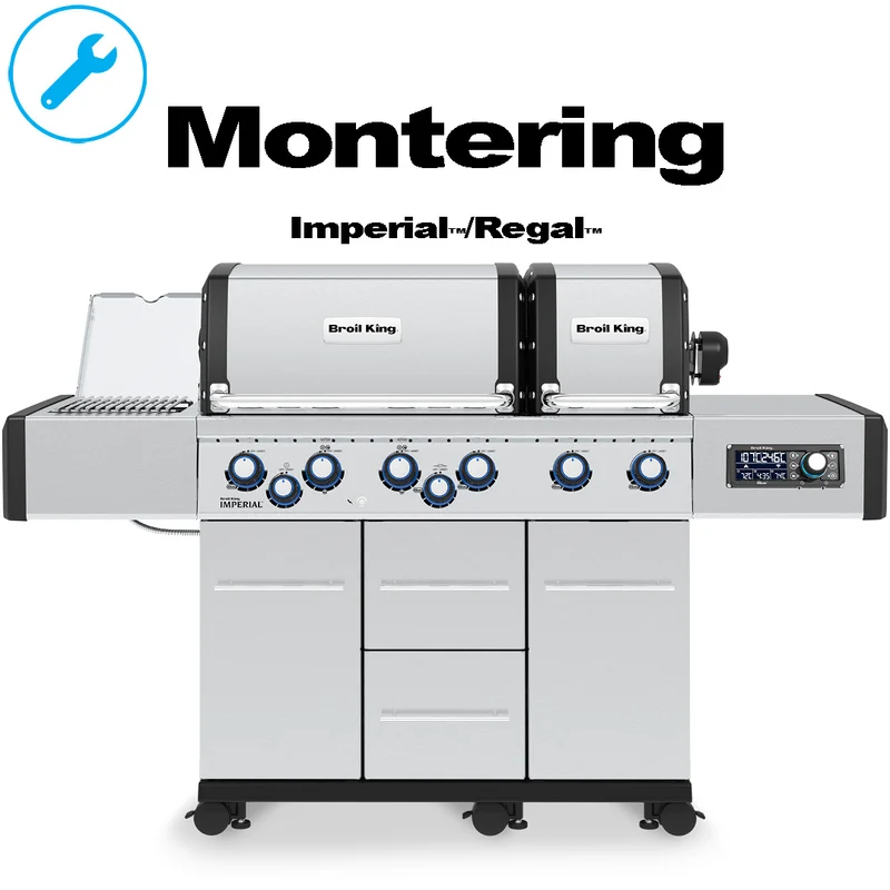 Montering av Imperial™/Regal™-grill