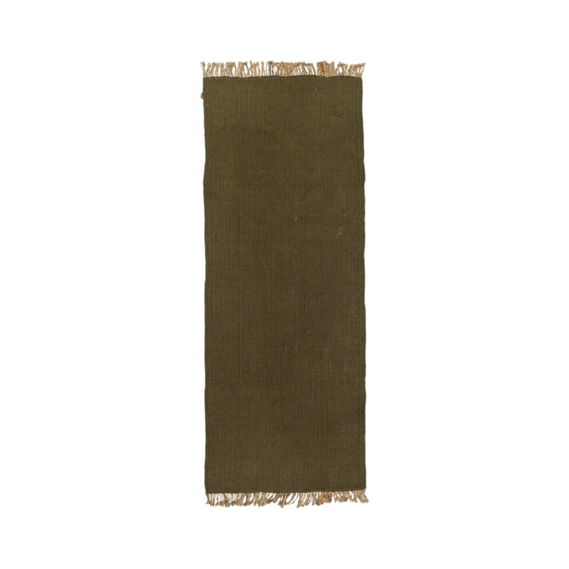 Block Mat | Gångmatta i Olive/Natural