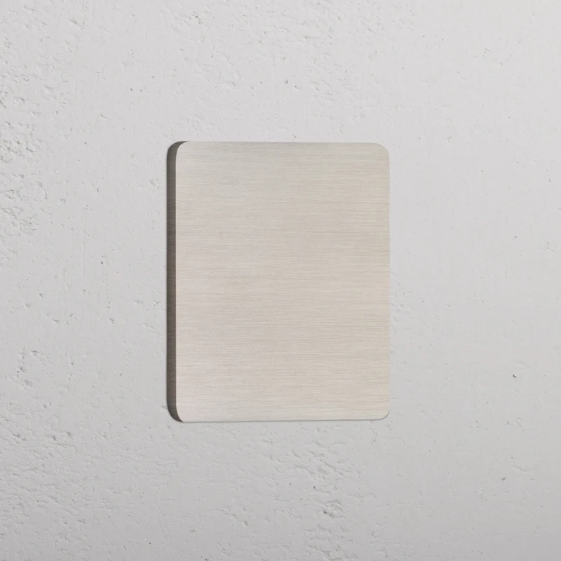 Grove Single Blank Plate – Satin Nickel