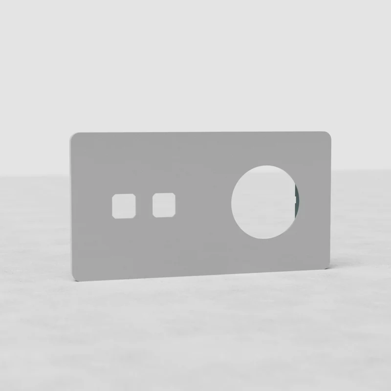 Grove Double 2x Switch & 1x Socket Plate – Paintable