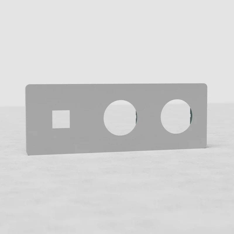 Grove Triple 1x Keystone & 2x Socket Plate – Paintable