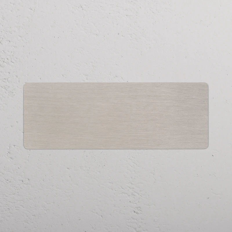 Kew Triple Blank Plate – Satin Nickel