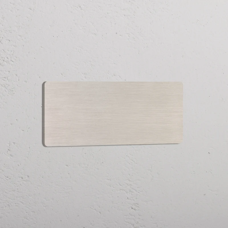 Grove Triple Blank Plate – Satin Nickel