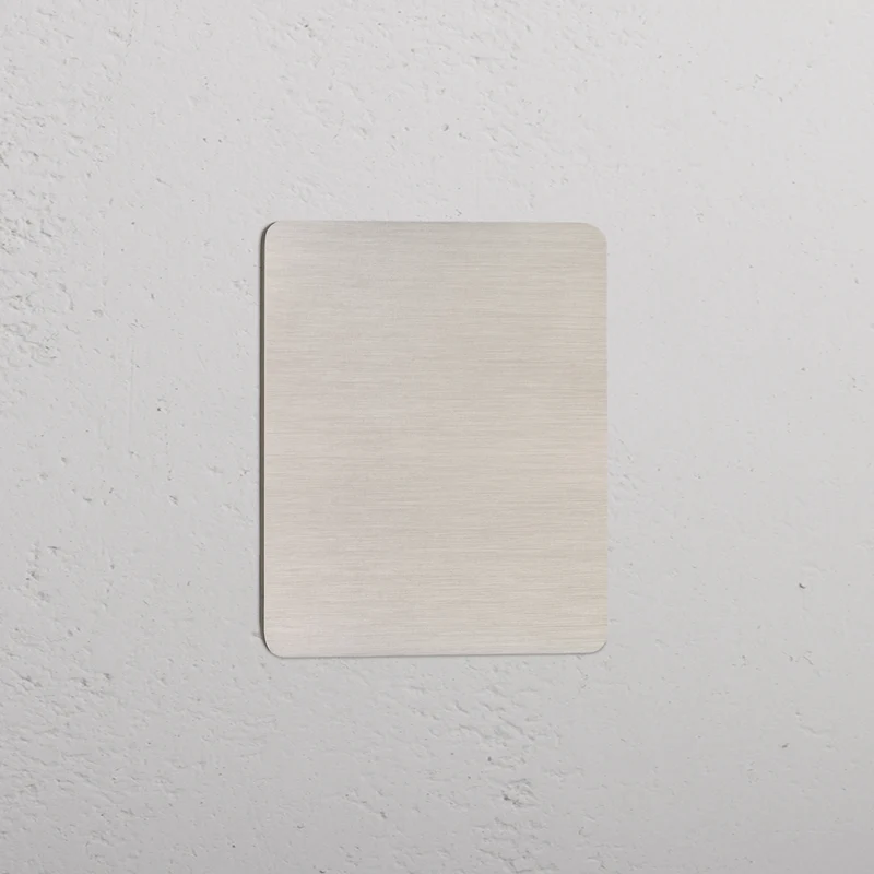 Kew Single Blank Plate – Satin Nickel