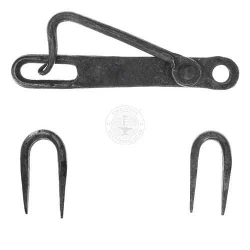 Hasp 5778 H inkl 2 märlor, handsmidd