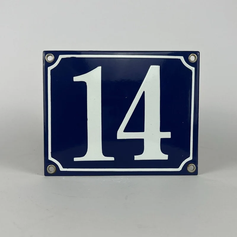 Emaljskylt 14