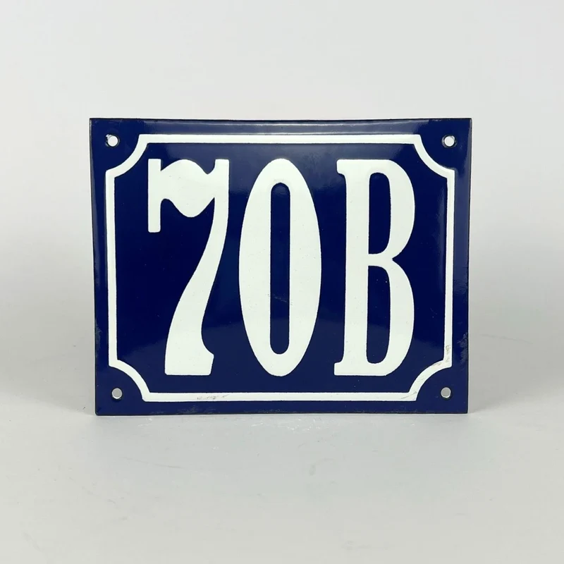 Emaljskylt 70B