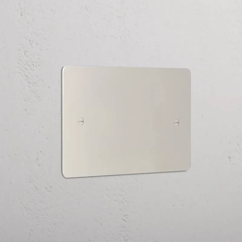 Double Blank Plate - Polished Nickel