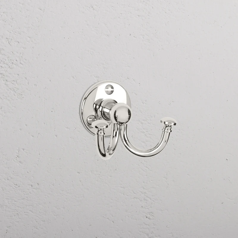 Mews Robe Hook – Polished Nickel