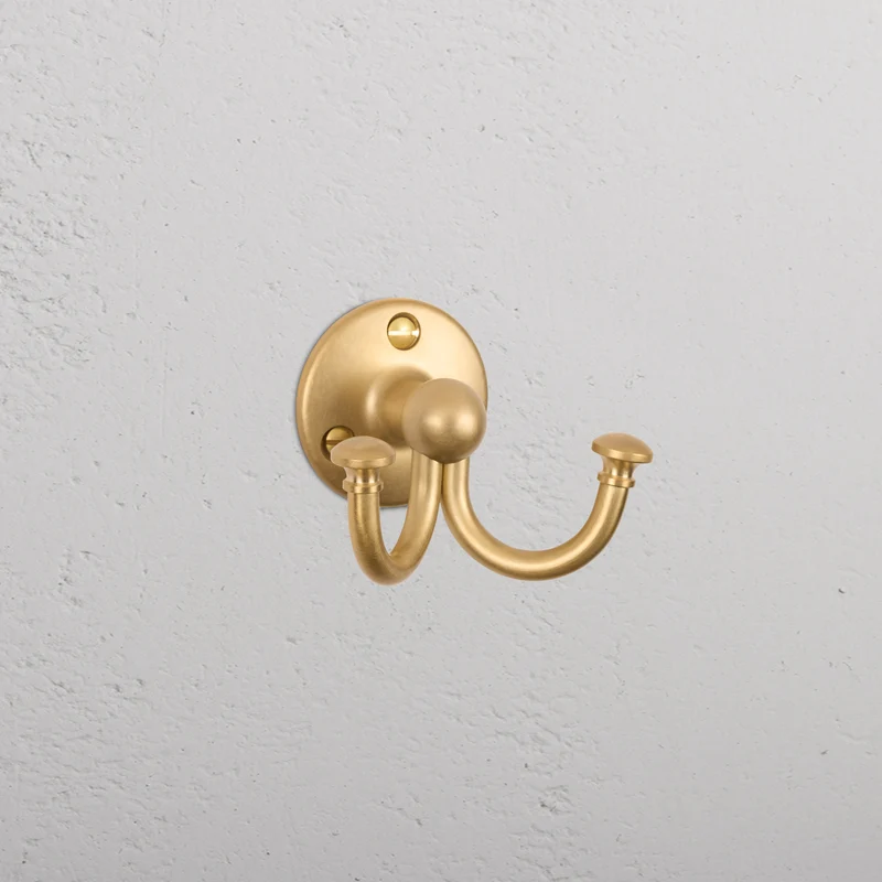 Mews Robe Hook – Antique Brass