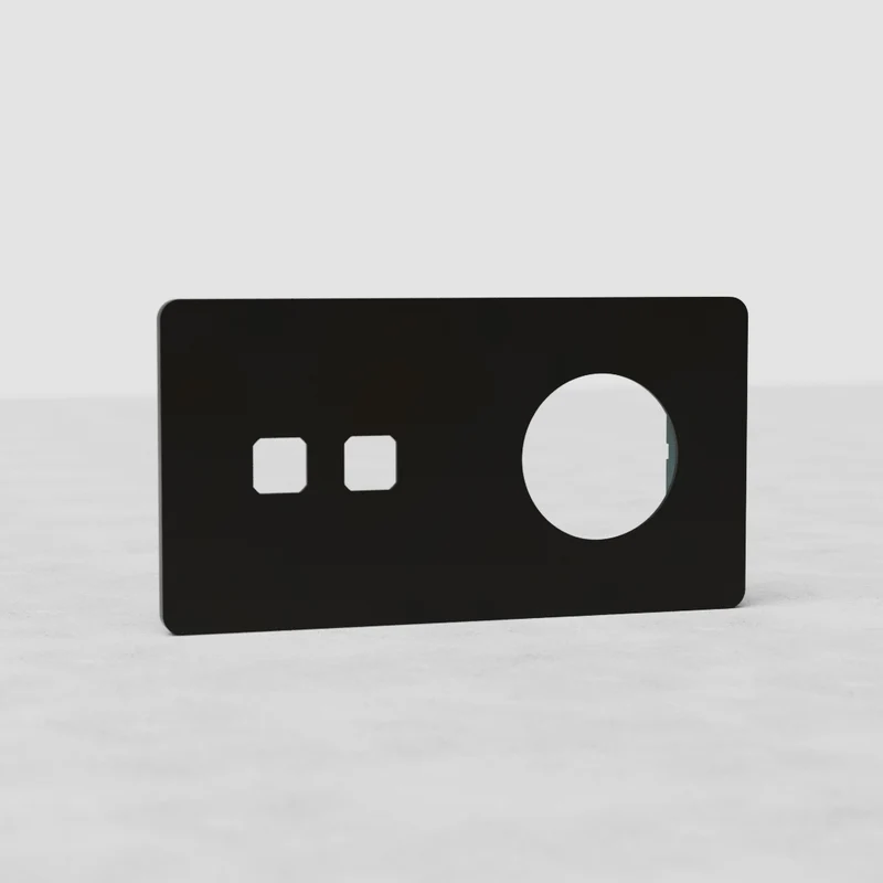 Grove Double 2x Switch & 1x Socket Plate - Bronze