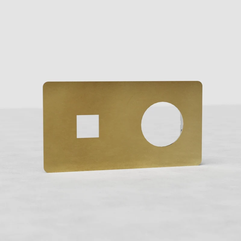 Kew Double 1x Keystone & 1x Socket Plate - Antique Brass