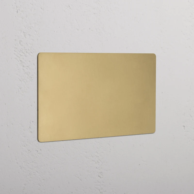 Kew 4G Blank Plate - Antique Brass