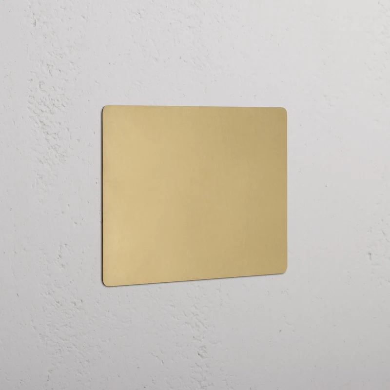 Kew 3G Blank Plate - Antique Brass