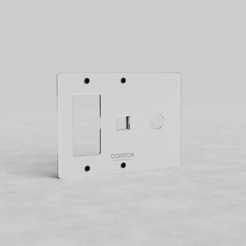 Kew 3G Outlet & Keystone & Switch Plate - Clear