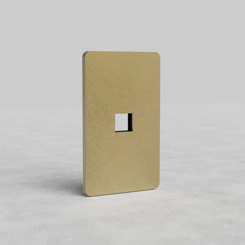 Grove 1G Keystone Plate - Antique Brass