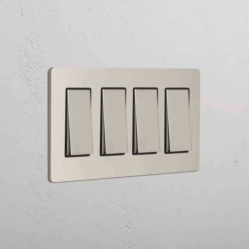 Grove 4G Rocker Switch - Polished Nickel Black