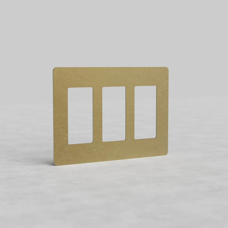Kew 3G Outlet Plate - Antique Brass