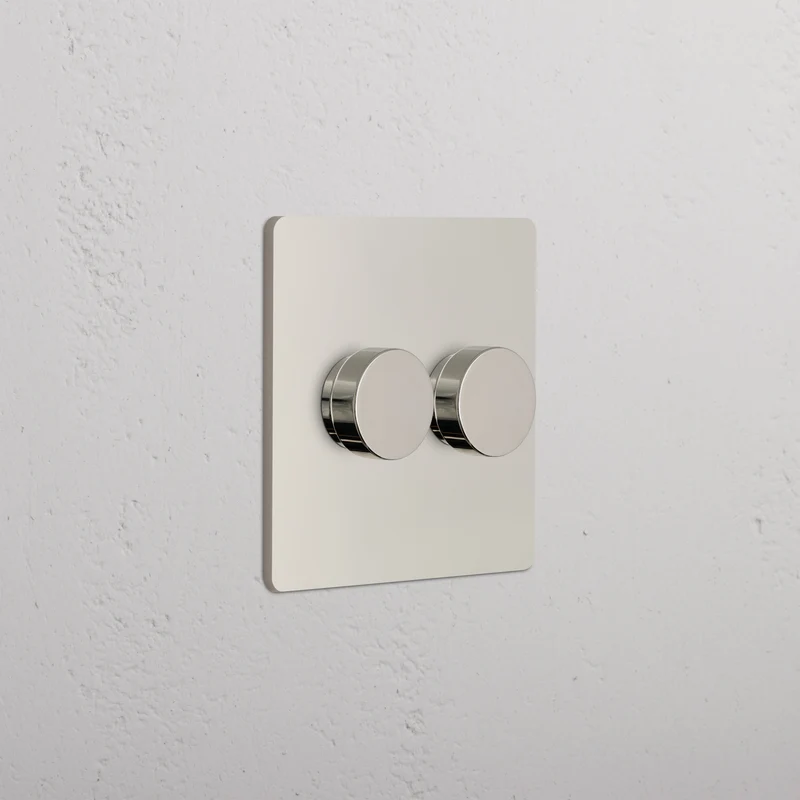 Grove 2G Dimmer Switch - Polished Nickel