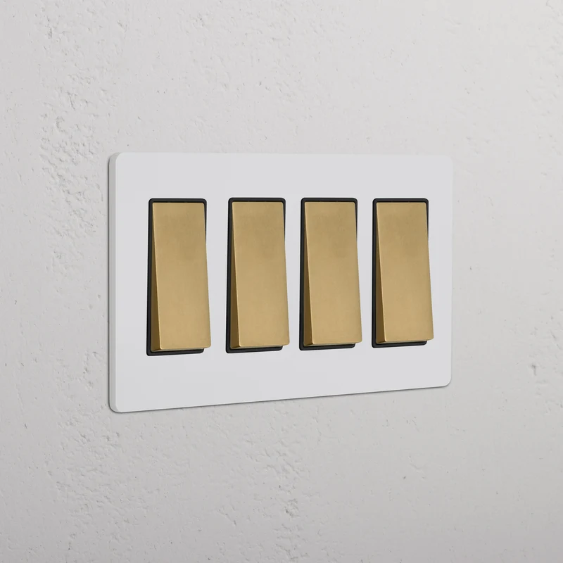 Grove 4G Rocker Switch – Paintable Antique Brass | Black