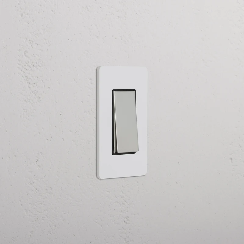 Grove 1G Rocker Switch – Paintable Polished Nickel | Black