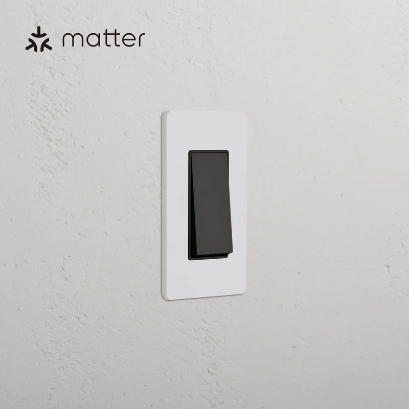 Grove 1G Smart Rocker Switch – Paintable Bronze | Black