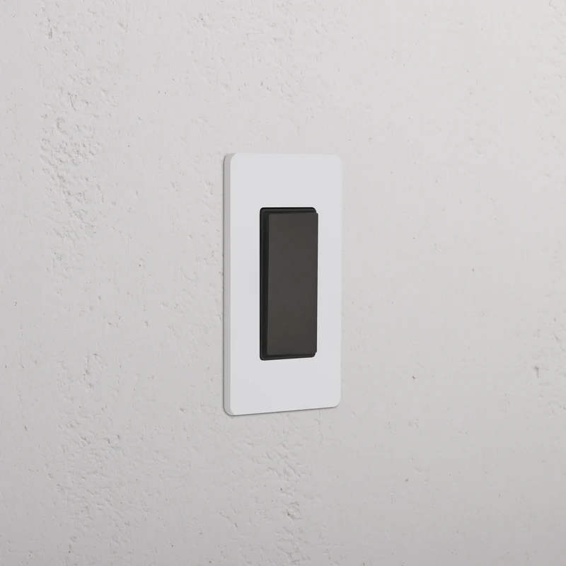 Grove 1G Center Retractive Rocker Switch – Paintable Bronze | Black