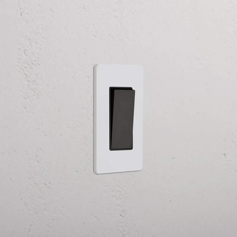 Grove 1G Retractive Rocker Switch – Paintable Bronze | Black