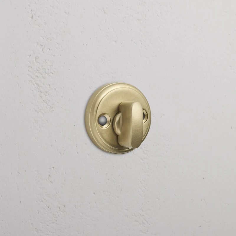 Canning Privacy Deadbolt Set - Antique Brass
