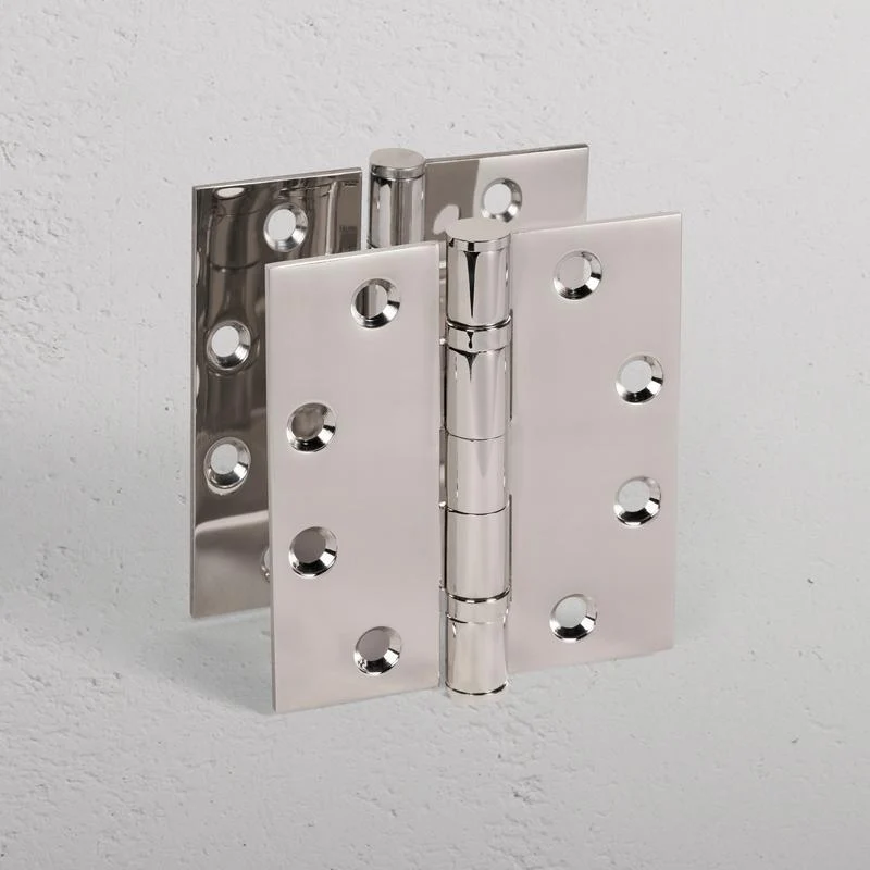 Stamford Door Hinge Pair – Polished Nickel