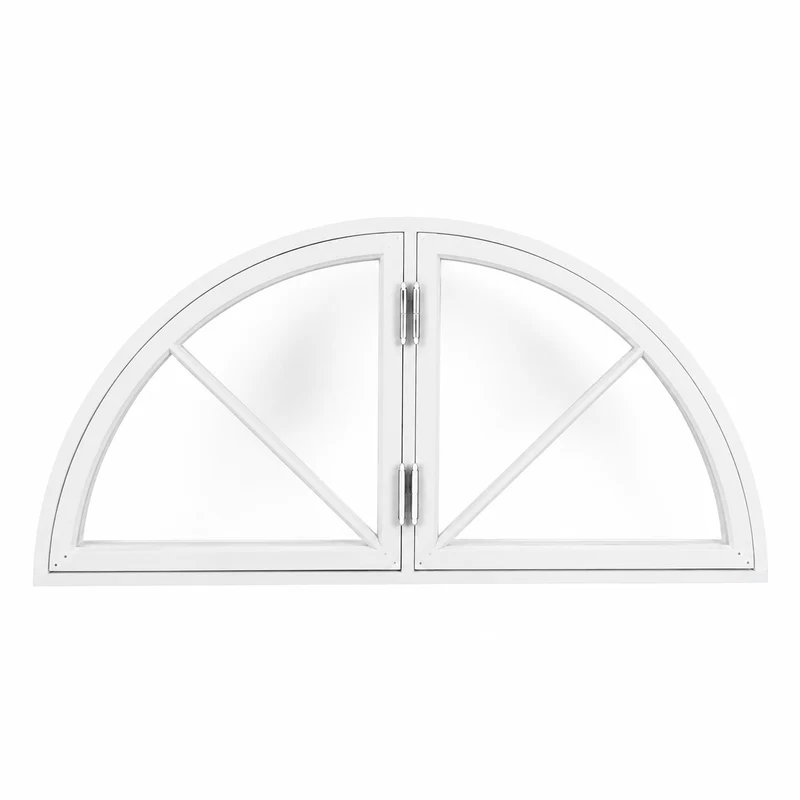 Halvmånefönster vitt 1430x710 öppningsbart isolerglas