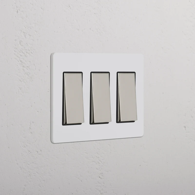 Grove 3G Rocker Switch – Paintable Polished Nickel | Black