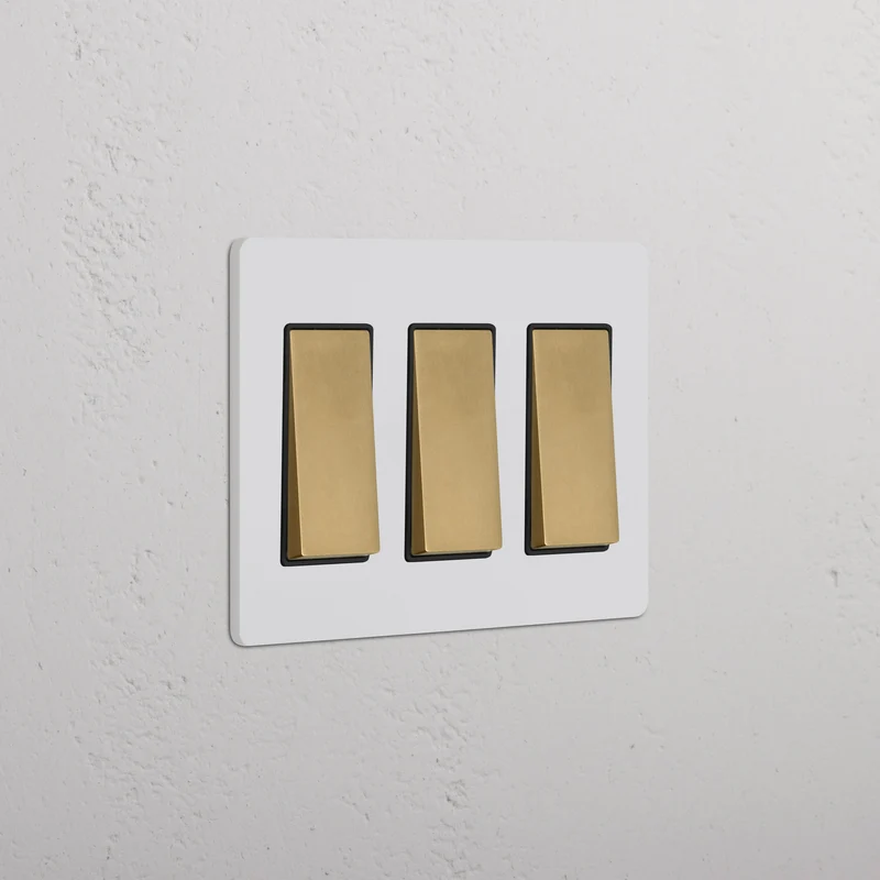 Grove 3G Rocker Switch – Paintable Antique Brass | Black