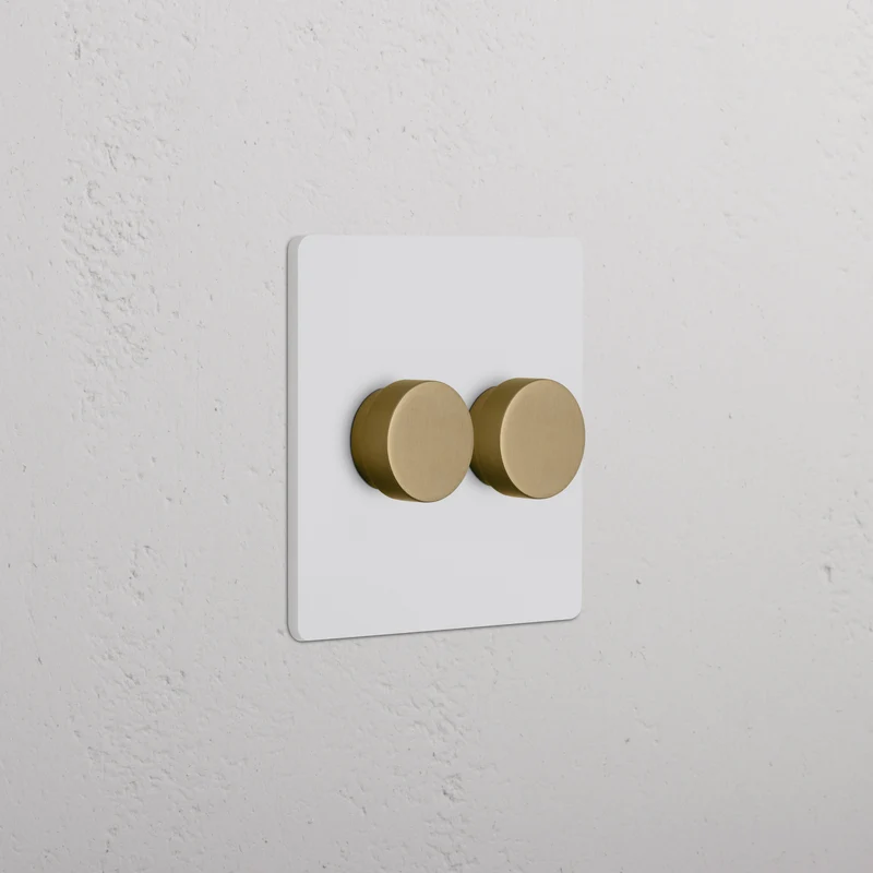 Grove 2G Dimmer Switch – Paintable Antique Brass