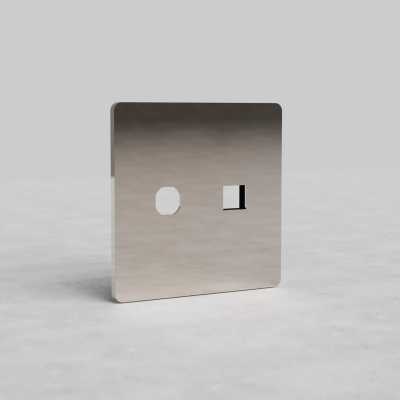 Grove 2G Switch & Keystone Plate - Polished Nickel
