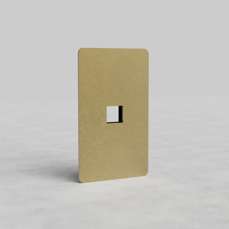 Kew 1G Keystone Plate - Antique Brass