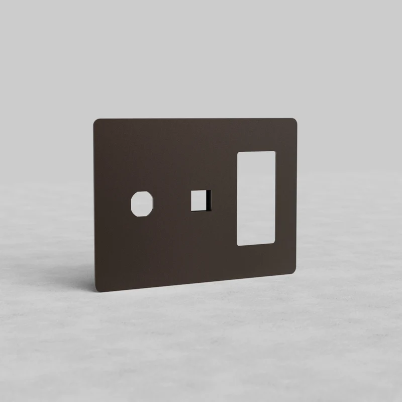 Kew 3G Outlet & Keystone & Switch Plate - Bronze